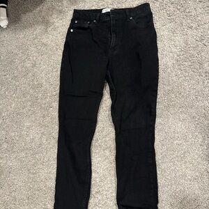 Abercrombie & Fitch Women's Black Straight Leg Jeans